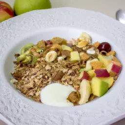 Müsli mit Joghurt und frischem Obst